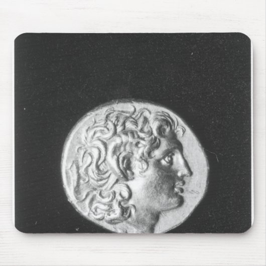 Münze, die den Kopf von Alexander der Große trägt Mousepad (Vorne)
