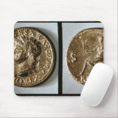 Münze, die Nero darstellt Mousepad (Mit Mouse)