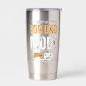 Münze einwerfen für Dad Mode Gaming Art Tassen Thermobecher (Links)