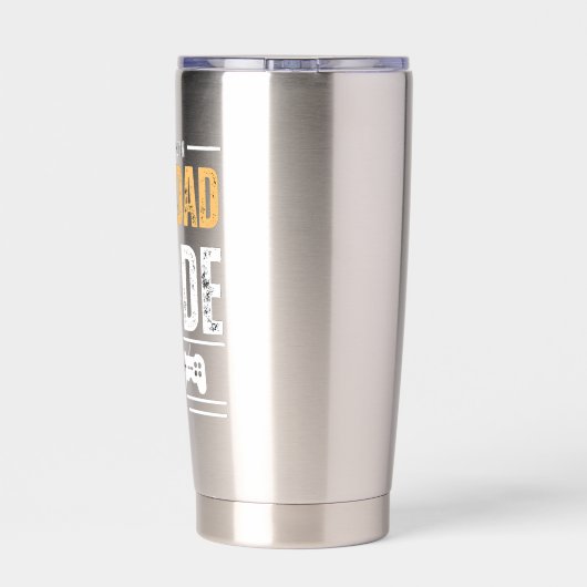 Münze einwerfen für Dad Mode Gaming Art Tassen Thermobecher (Rückseite)