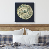 Münze mit den Köpfen von Julius Cäsar und Augustus Leinwanddruck (Insitu (Schlafzimmer))