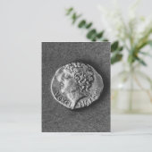 Münze mit der Figur des Vercingetorix Postkarte (Stehend Vorderseite)
