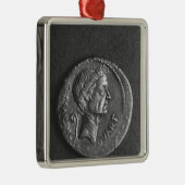 Münze mit einem Porträt von Julius Cäsar Ornament Aus Metall (Rechts)