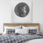 Münze von Ptolemäus I Leinwanddruck (Insitu (Schlafzimmer))