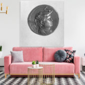 Münze von Ptolemäus I Leinwanddruck (Insitu (Wohnzimmer))