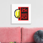 Münze zum Spielen einfügen Leinwanddruck (Insitu (Wohnzimmer))