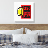 Münze zum Spielen einfügen Leinwanddruck (Insitu (Schlafzimmer))