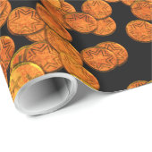 Münzen 1A Geschenkpapier (Rolleneckpunkt)