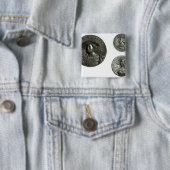 Münzen, die Henry VIII und Anne Boleyn darstellen Button (Beispiel)