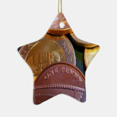 Münzen für Glück Keramikornament (Rechts)