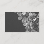 Münzen | Logo für das Finanzpapier Visitenkarte (Rückseite)