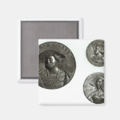 Münzen mit Henry VIII und Anne Boleyn Magnet (Vorderseite/Rückseite)