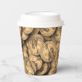 Münzen Pappbecher (Vorderseite)