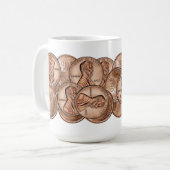 MÜNZEN-PENNYS-TASSE KAFFEETASSE (Vorderseite Links)