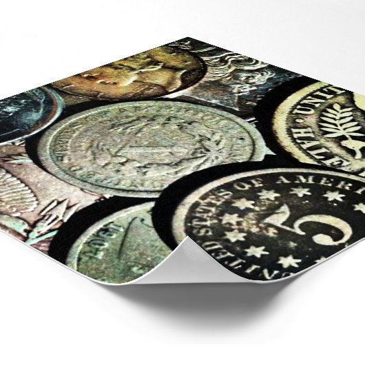 Münzen Poster (Ecke)