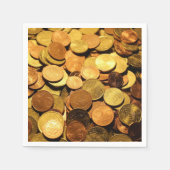 Münzen Serviette (Vorderseite)