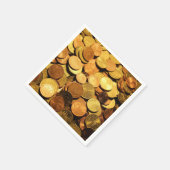 Münzen Serviette (Ecke)