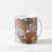 Münzen-Tasse Kaffeetasse (VorderseiteRechts)