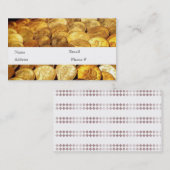 Münzen-Visitenkarte Visitenkarte (Vorne/Hinten)