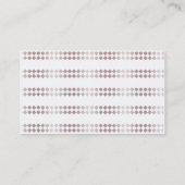 Münzen-Visitenkarte Visitenkarte (Rückseite)