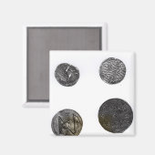 Münzen von Cunobelinus oder Cymbeline, König von M Magnet (Vorderseite/Rückseite)
