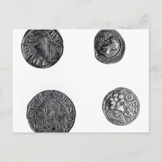 Münzen von Cunobelinus oder Cymbeline Postkarte (Vorderseite)