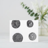 Münzen von Cunobelinus oder Cymbeline Postkarte (Stehend Vorderseite)