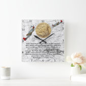 MÜNZEN VON TUSKEGEE QUADRATISCHE WANDUHR (Zuhause)