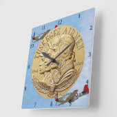 MÜNZEN VON TUSKEGEE QUADRATISCHE WANDUHR (Winkel)