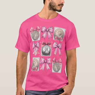 Münzensammler-Münzensammlerin Coinol mit Schleife T-Shirt