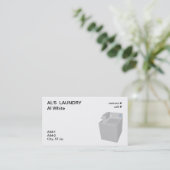 Münzenwaschmaschine Visitenkarte (Stehend Vorderseite)