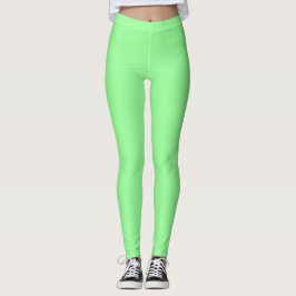 Münzgrün einfarbig schlicht leggings