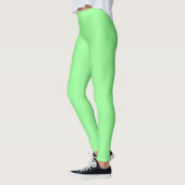 Münzgrün einfarbig schlicht leggings (Links)