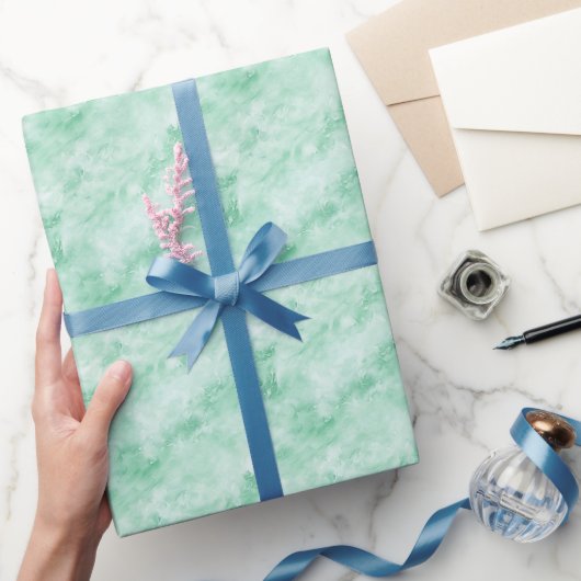 Münzgrüner Marmor Geschenkpapier (Schenken)
