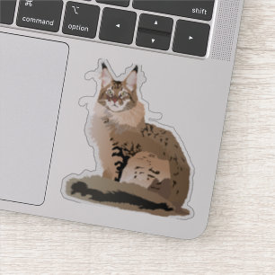 Münzkatze Aufkleber