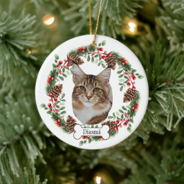 Münzkatze Keramik Ornament