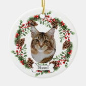 Münzkatze Keramik Ornament (Vorne)