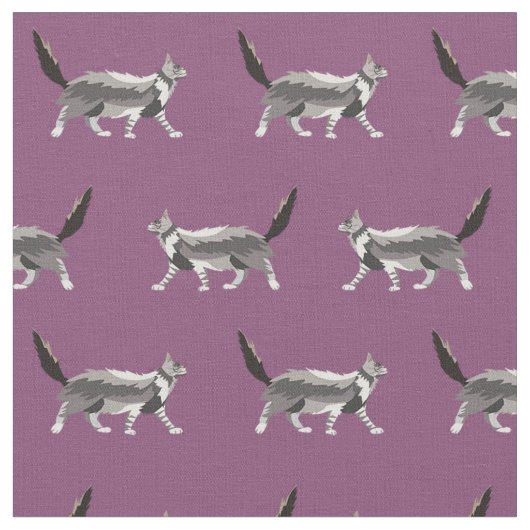 Münzkatze lila stoff (Nahaufnahme)