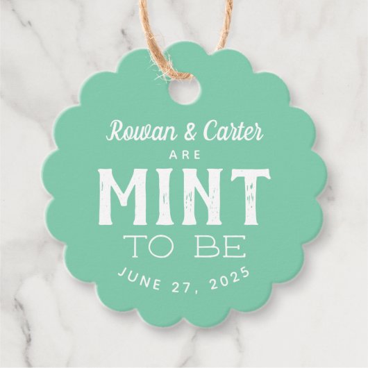 Münzprägeanstalt zur Gastgeschenk Hochzeit Geschenkanhänger (Vorderseite)