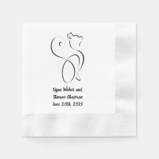 Münzrand Hochzeit Napkins Serviette