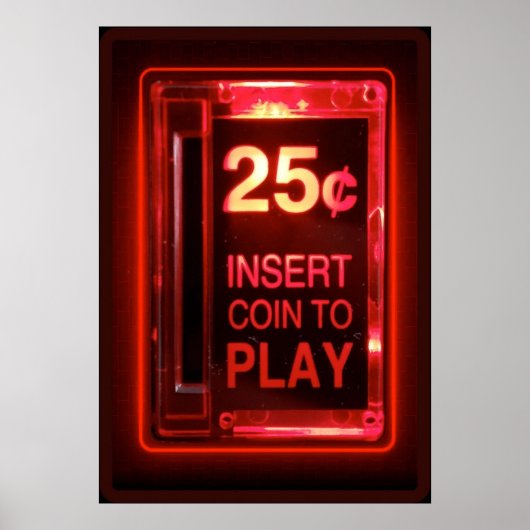 Münzrücklaufbahn einsetzen poster (Vorne)