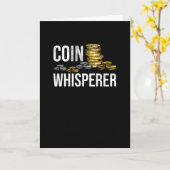 Münzsammelgeschenk | Coin Collector Numismatiker Karte (Gelbe Blume)