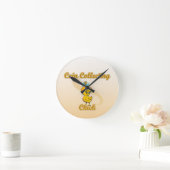 Münzsammelkick Runde Wanduhr (Zuhause)