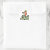 Münzsammeln Runder Aufkleber (Tasche)