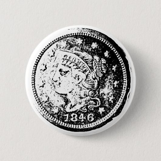 Münzsammler Button Abzeichen, Numismatikgeschenk (Vorderseite)