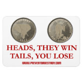 Münzwurf Magnet (Horizontal)