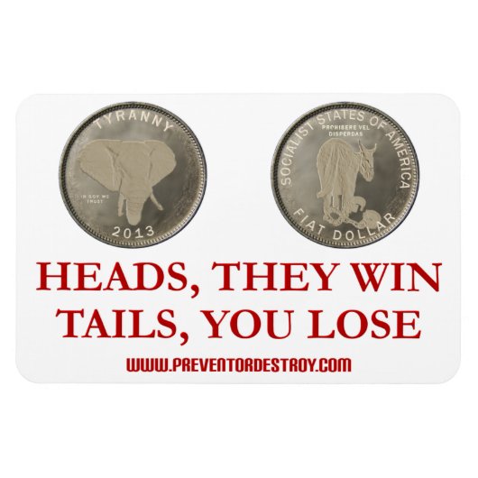 Münzwurf Magnet (Horizontal)