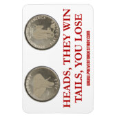 Münzwurf Magnet (Vertikal)