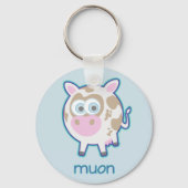 Muon Particle Cow Schlüsselanhänger (Vorderseite)