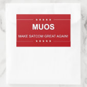 MUOS: SAMCOM WIEDER GROSS MACHEN RECHTECKIGER AUFKLEBER (Tasche)